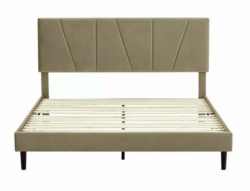 Ліжко SAVANA Velvet Signal 160x200 Беж фотографія