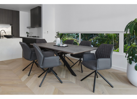 Стіл розкладний TML-636 VETRO 180(220)x100 Попелястий Дуб фотографія