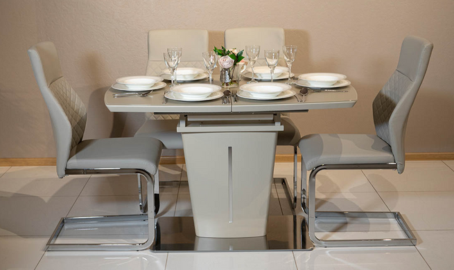 Стол раскладной АДАМ Prestol 120/160x80 Бежевый фотография