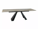 Стол Обеденный SALVADORE CERAMIC BEIGE ONICE 160(240)X90 Signal Бежевый глянец / Черный Мат фотография