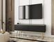 Тумба під телевізор Perfect Home Оро / Oro 2-дверна з золотими ніжками RTV135 Чорний фотографія