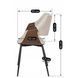 Стул бархатный MEBEL ELITE DAKOTA Velvet бежевый / ореховый