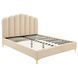 Ліжко двоспальне MEBEL ELITE GEMINI Velvet 160x200 см Беж