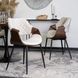 Стул бархатный MEBEL ELITE DAKOTA Velvet бежевый / ореховый