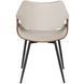 Стул бархатный MEBEL ELITE DAKOTA Velvet бежевый / ореховый