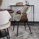 Стул бархатный MEBEL ELITE DAKOTA Velvet бежевый / ореховый