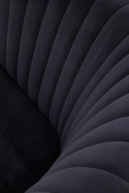 Крісло CROWN Velvet Halmar Чорний фотографія