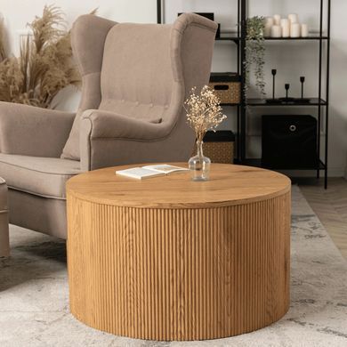 Журнальный столик CLOVER MAX MEBEL ELITE 80x80 Дуб фотография
