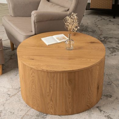 Журнальный столик CLOVER MAX MEBEL ELITE 80x80 Дуб фотография