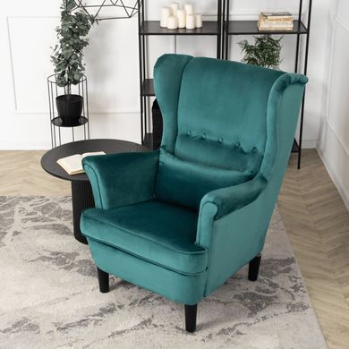 Крісло м'яке оксамитове MEBEL ELITE KLARIS 2 Velvet Зелений фотографія