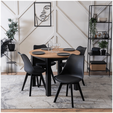 Стул MEBEL ELITE SCANDI Черный/Черный фотография