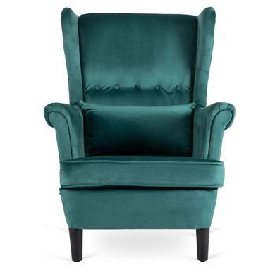 Крісло м'яке оксамитове MEBEL ELITE KLARIS 2 Velvet Зелений фотографія