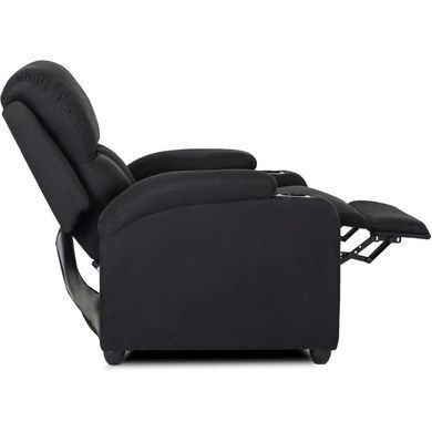 Крісло реклайнер MEBEL ELITE BOBBY тканина Чорний фотографія