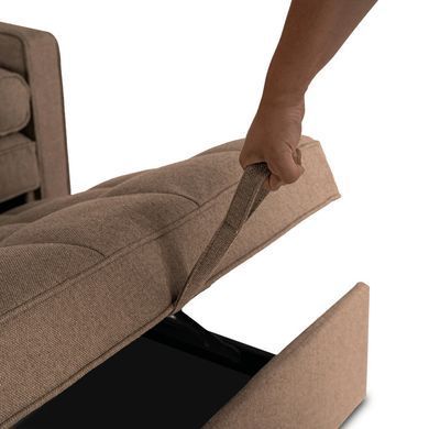 Крісло розкладне MEBEL ELITE CORRA Коричневий фотографія