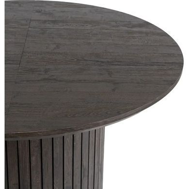 Стіл круглий розкладний MEBEL ELITE CHARLES 120(160)х120 см Чорний фотографія