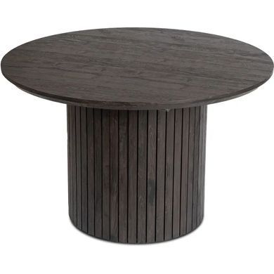Стіл круглий розкладний MEBEL ELITE CHARLES 120(160)х120 см Чорний фотографія