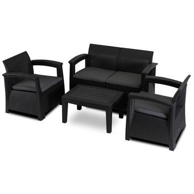 Комплект садовой мебели MEBEL ELITE COLUMBIA Черный