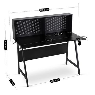 Письменный стол MEBEL ELITE ROLL 138,5 см Черный фотография