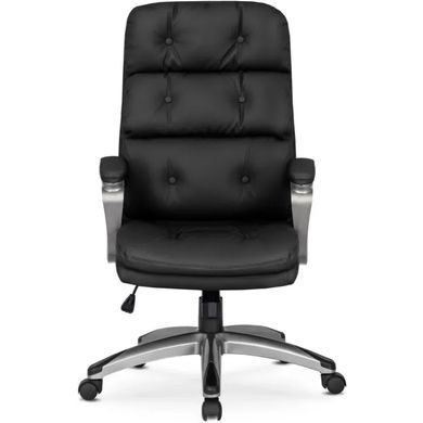 Стул офисный вращающийся MEBEL ELITE STRATO Экокожа Черный фотография