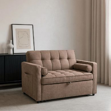 Крісло розкладне MEBEL ELITE CORRA Коричневий фотографія