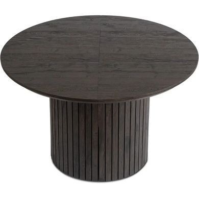Стіл круглий розкладний MEBEL ELITE CHARLES 120(160)х120 см Чорний фотографія
