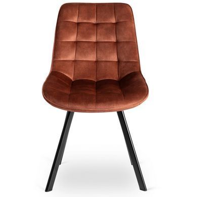 Стілець оксамитовий MEBEL ELITE RICK Velvet, Рудий фотографія