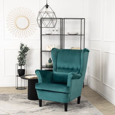 Крісло м'яке оксамитове MEBEL ELITE KLARIS 2 Velvet Зелений фотографія