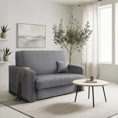 Крісло розкладне MEBEL ELITE MILAN 2, 135 см MEBEL ELITE Сірий / тканина фотографія