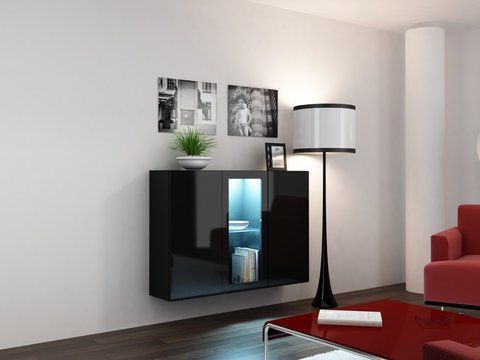 Комод VIGO Cama 120 Чорний Мат / Чорний Глянець фотографія