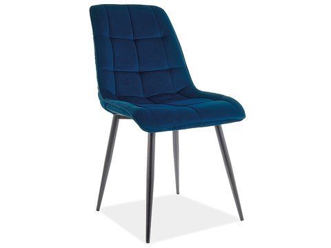 Стул CHIC MATT Velvet Signal Синий фотография