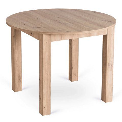 Стол раскладной круглый MEBEL ELITE HARRY 102(142)х102 см Дуб Артизан фотография
