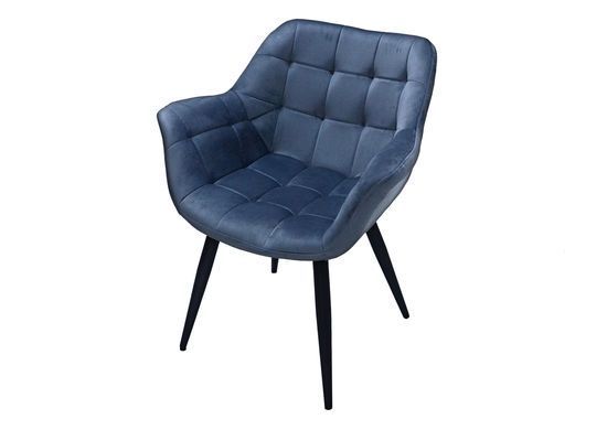 Крісло ELEGANTE Velvet Intarsio Сірий фотографія