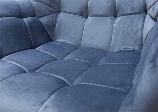 Крісло ELEGANTE Velvet Intarsio Сірий фотографія