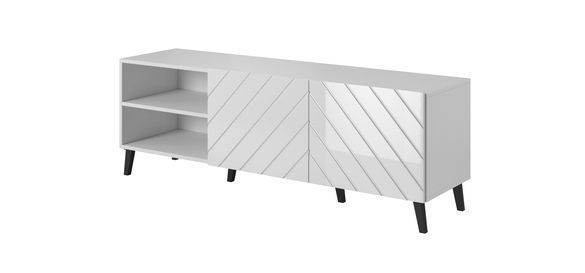 ТВ Тумба ABETO RTV Cama 150 Белый мат/ Белый глянец фотография