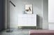 Комод Perfect Home Новая/Nova 2-дверный с 2 ​​ящиками и золотыми ножками KSZ104 Белый фотография