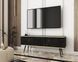 Тумба під телевізор Perfect Home Оро / Oro 2-дверна з чорними ніжками RTV135 Чорний мармур роял фотографія