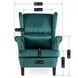 Крісло м'яке оксамитове MEBEL ELITE KLARIS 2 Velvet Зелений