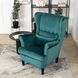 Крісло м'яке оксамитове MEBEL ELITE KLARIS 2 Velvet Зелений