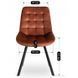 Стілець оксамитовий MEBEL ELITE RICK Velvet, Рудий