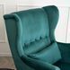 Крісло м'яке оксамитове MEBEL ELITE KLARIS 2 Velvet Зелений