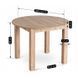 Стіл розкладний круглий MEBEL ELITE HARRY 102(142)х102 см Дуб Артизан