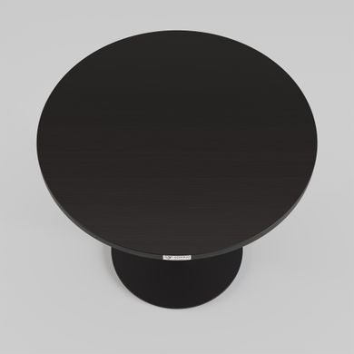 Стіл Soul light mini h-45 Lovko чорний метал / чорне ДСП (текстура) фотографія