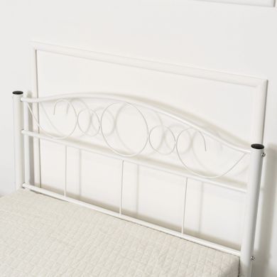 Ліжко металеве GRIFFIN MEBEL ELITE GRIFFIN 90x200 Білий фотографія