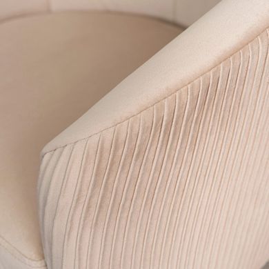 Кресло мягкое STELLA Velvet MEBEL ELITE Беж фотография