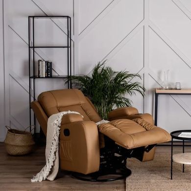 Масажне крісло MEBEL ELITE BOX екошкіра Карамель фотографія