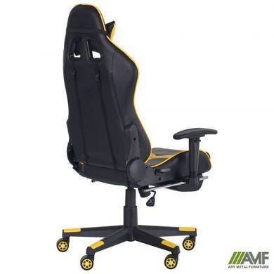 Комп'ютерне крісло VR Racer Dexter Rumble AMF Чорний Жовтий фотографія