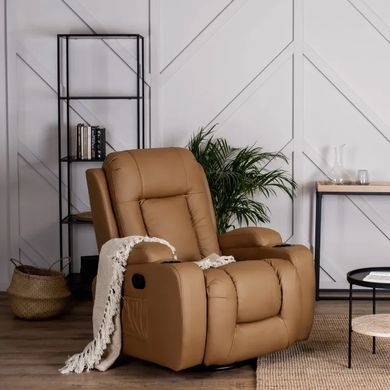 Масажне крісло MEBEL ELITE BOX екошкіра Карамель фотографія