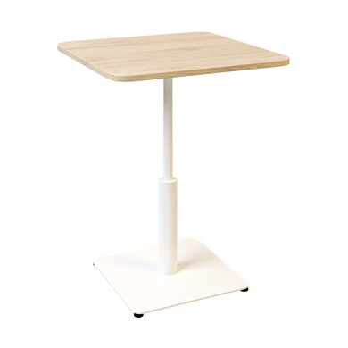 Стол Ibiza Soft light Lovko 70x70 Белый металл/дуб фотография