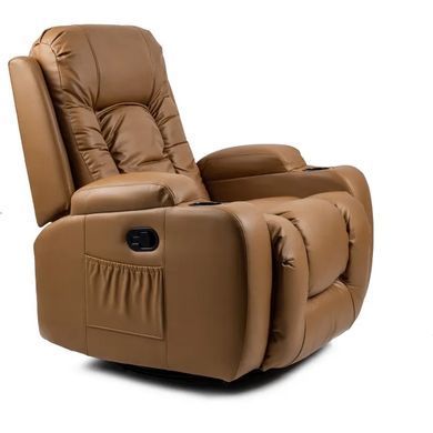 Масажне крісло MEBEL ELITE BOX екошкіра Карамель фотографія