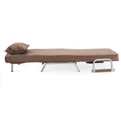 Крісло розкладне MEBEL ELITE BART Velvet&nbsp;Коричневий фотографія